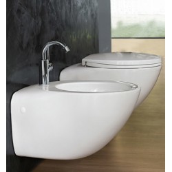 Sanitari Sospesi Vaso + Bidet Join di Pozzi Ginori in ceramica bianco lucido