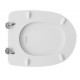 Sedile wc colore Bianco per Cesame vaso Aretusa con cerniere cromate passanti regolabili