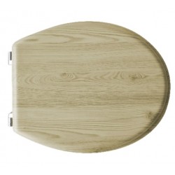 Sedile wc in legno d'Acero universale con cerniere cromate regolabili