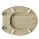 Sedile wc in legno d'Acero universale con cerniere cromate regolabili