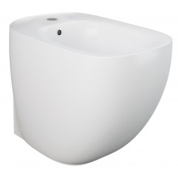 Bidet filomuro con fissaggio nascosto ILLUSION di Rak Ceramics in ceramica bianco lucido