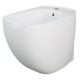 Bidet filomuro con fissaggio nascosto ILLUSION di Rak Ceramics in ceramica bianco lucido