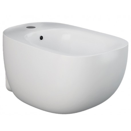 Bidet sospeso con fissaggio nascosto ILLUSION di Rak Ceramics in ceramica bianco lucido