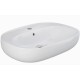 Lavabo sospeso ovale modello Illusion Rak Ceramics cm 50x44