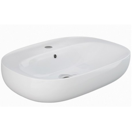 Lavabo sospeso ovale modello Illusion Rak Ceramics cm 55x44