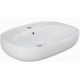 Lavabo sospeso ovale modello Illusion Rak Ceramics cm 60x44