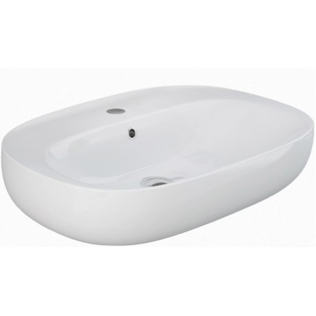 Lavabo sospeso ovale modello Illusion Rak Ceramics cm 60x44