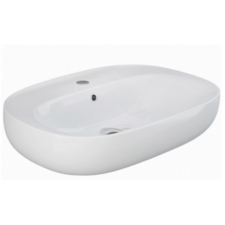 Lavabo sospeso ovale modello Illusion Rak Ceramics cm 65x44