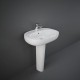 Lavabo ovale con colonna modello Illusion Rak Ceramics cm 55x44