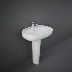 Lavabo ovale con colonna modello Illusion Rak Ceramics cm 55x44