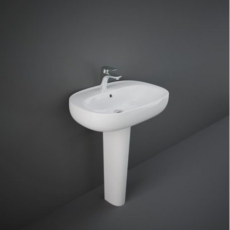 Lavabo ovale con colonna modello Illusion Rak Ceramics cm 55x44