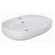 Lavabo ovale con colonna modello Illusion Rak Ceramics cm 60x44