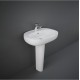 Lavabo ovale con colonna modello Illusion Rak Ceramics cm 65x44