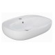 Lavabo ovale con colonna modello Illusion Rak Ceramics cm 65x44