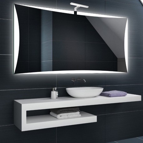 Su Misura Specchio da Bagno con Lampada Led 5W art. Urano02