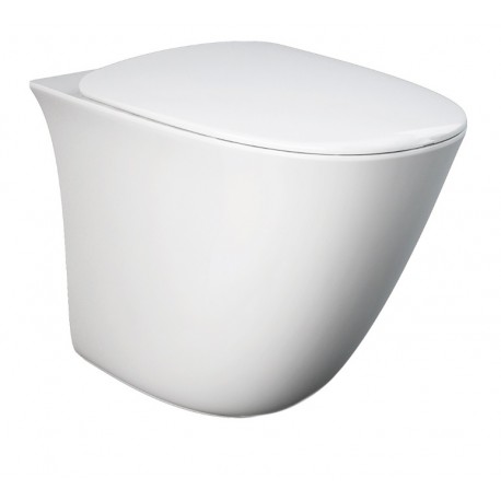 Vaso con fissaggio nascosto Filo muro serie Sensation di Rak Ceramics con Tecnologia Rimless in ceramica bianca lucida