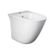 Sanitari sensation con fissaggio nascosto di Rak Ceramics Filomuro Vaso + Bidet Realizzati Con Smalto Antibatterico Protek 