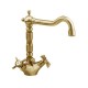 miscelatori monoforo lavabo + bidet con bocca girevole in ottone bronzato anticato eurorama serie orientes stile retrò