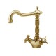 miscelatori monoforo lavabo + bidet con bocca girevole in ottone bronzato anticato eurorama serie orientes stile retrò