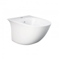 Bidet sospeso profondità 52 cm con fissaggio nascosto Sensation di Rak Ceramics in ceramica bianco lucido