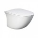 Sanitari sospesi Sensation profondità 52 cm di Rak Ceramics in Ceramica Bianco Lucido realizzati con smalto antibatterico protek