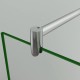 Parete Walk-in da 100 cm Cristallo 6 mm con Trattamento Anticalcare Altezza 200 cm Profilo cromo lucido