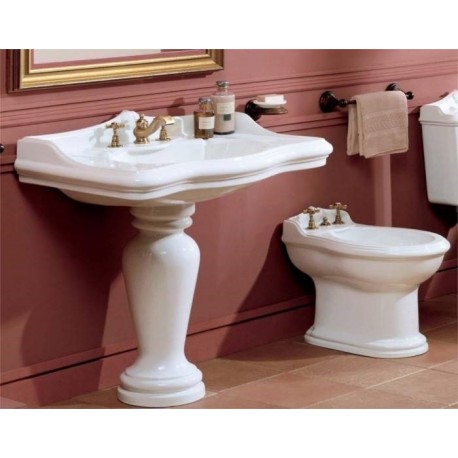 Lavabo tre fori + Colonna Jubilaeum Azzurra