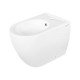 Bidet filo muro in ceramica bianco lucido collezione new york di Linpha Sanitary 