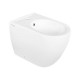 Bidet filo muro in ceramica bianco lucido collezione new york di Linpha Sanitary 