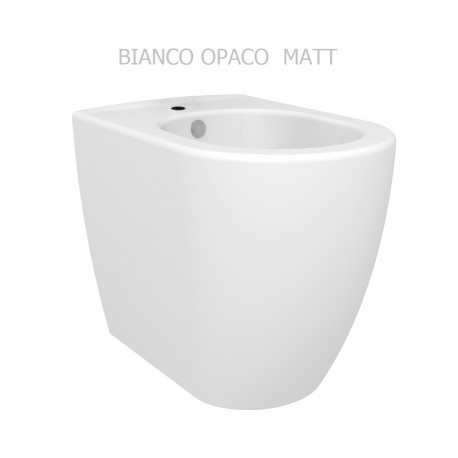 Bidet filo muro in ceramica bianco opaco collezione new york di Linpha Sanitary 