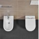 Sanitari New York di Linpha Sanitary Vaso + Bidet in Ceramica Bianco Lucido