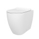 Sanitari New York di Linpha Sanitary Vaso con tecnologia rimless + Bidet in Ceramica Bianca Opaca