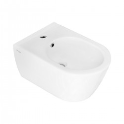 Bidet sospeso in ceramica bianco lucido collezione new york di Linpha Sanitary 