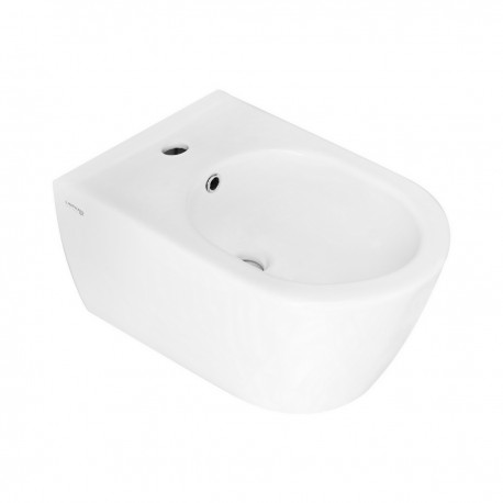 Bidet sospeso in ceramica bianco lucido collezione new york di Linpha Sanitary 