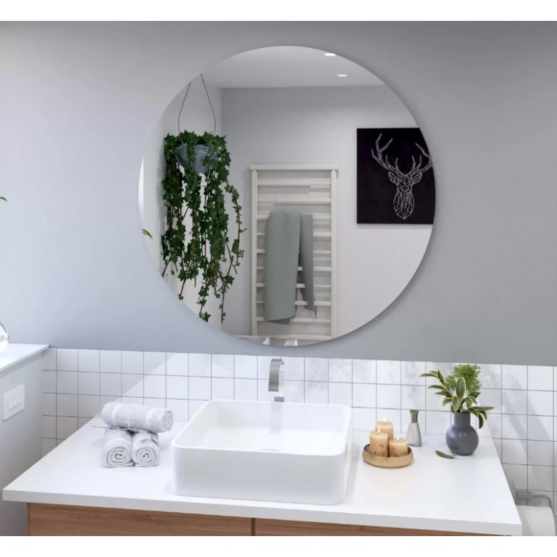 Sendmeamirror Specchio Rotondo In Acrilico 12 Cm – Infrangibile E Sicuro – Adesivo Forte Incluso