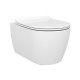 Sanitari Sospesi New York di Linpha Sanitary Vaso con tecnologia rimless + Bidet in Ceramica Bianco Opaco