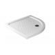 Piatto Doccia 90x90 semicircolare H 6 cm in Ceramica Bianco Lucido marca Galassia