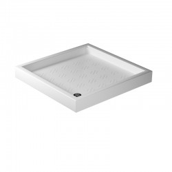 Piatto doccia 80x80 quadrato in ceramica + Piletta Sifonata Diametro 10 cm. Marca Galassia