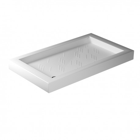 Piatto doccia di galassia 70x100 h 11 cm rettangolare in ceramica bianco + Piletta Sifonata