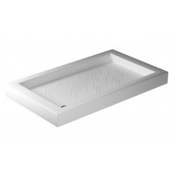 Piatto doccia di galassia 70x120 h 11 cm rettangolare in ceramica bianco + Piletta Sifonata