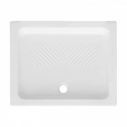 Piatto doccia di 72x90 h 10 cm rettangolare in ceramica bianco + Piletta Sifonata marca dian