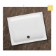 Piatto doccia di 80x100 h 10 cm rettangolare in ceramica bianco + Piletta Sifonata marca dian