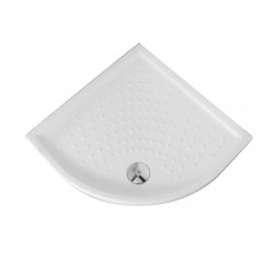 Piatto Doccia 80x80 semicircolare H 6 cm in Ceramica Bianco Lucido marca Dian