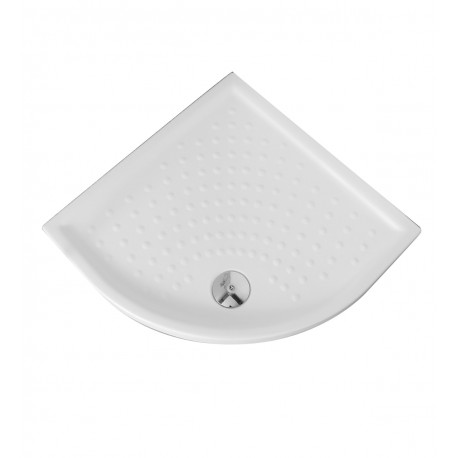 Piatto Doccia 80x80 semicircolare H 6 cm in Ceramica Bianco Lucido marca Dian