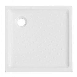 Piatto doccia 70x70 h 6 cm quadrato in ceramica bianco + Piletta Sifonata marca Dian