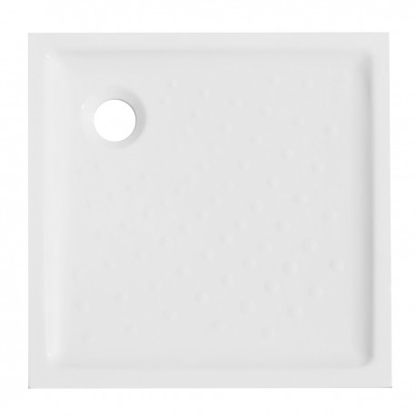 Piatto doccia 80x80 h 6 cm quadrato in ceramica bianco + Piletta Sifonata marca Dian