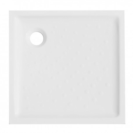 Piatto doccia 90x90 h 6 cm quadrato in ceramica bianco + Piletta Sifonata marca Dian