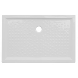 Piatto doccia 80x120 h 6 cm rettangolare in ceramica bianco + Piletta Sifonata marca Dian