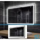 Mobile bagno rovere grigio completo lavabo in ceramica + specchio led 100 x 60 cm da selezionare in fase di ordine