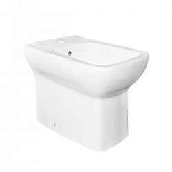 Bidet filo muro in ceramica bianco lucido collezione new orleans di Linpha Sanitary 